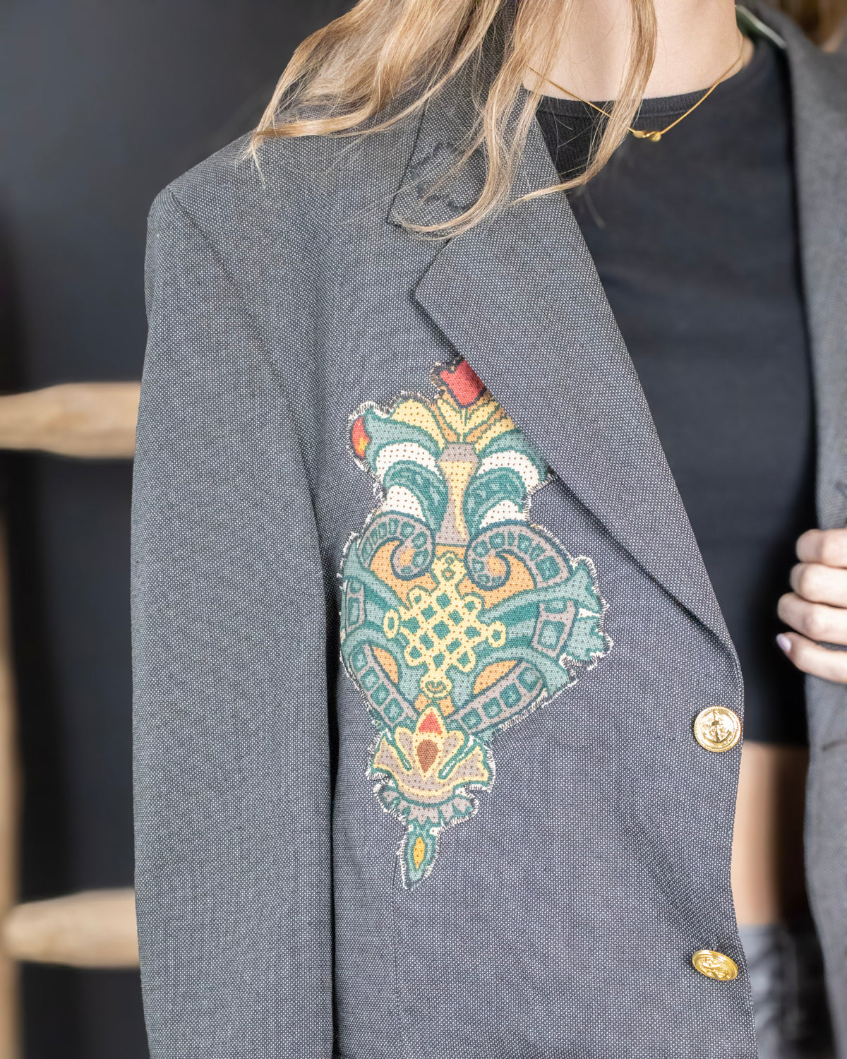 Chaqueta Bomber Parches